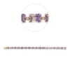 Armband aus 750 Gelbgold 17 Ametrine 24,5ct gelb-lila 17 Brillanten 0,3ct TW-SI