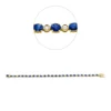 Armband aus 750 Gelbgold 25 Saphire 7,45ct blau 25 Brillanten 0,51ct F-VSI/SI