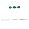 Armband aus 750 Gelbgold 22 Smaragde 6,83ct grün 22 Brillanten 2,1ct TW-PI