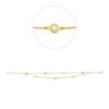 Armband aus 750 Gold Gelbgold 7 Brillanten 0,2ct W-SI L:18cm