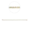 Armband aus 750 Gold Gelbgold 64 Brillanten 2,94ct TW-SI L:17,8cm 4er-Krappe