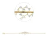 Armband aus 750 Gold Gelbgold 18 Brillanten 0,84ct TW-SI B:14mm L:17,8cm