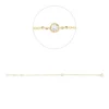Armband aus 750 Gold Gelbgold Brillant 0,1ct TW-PI B:3,8mm L:16,5cm