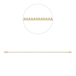 Armband aus 750 Gold Gelbgold 120 Brillanten 1ct TW-SI B:1,4mm L:18,5cm 4er-Krappe