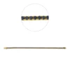 Armband aus 750 Gold Gelbgold 62 Brillanten 5,21ct schwarz B:2,6mm L:18cm