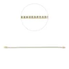 Armband aus 750 Gold Gelbgold 96 Brillanten 1,01ct TW-SI L:17,8cm 4er-Krappe