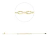 Armband aus 750 Gold Gelbgold 30 Brillanten 0,18ct TW-SI L:17,8cm