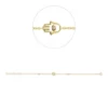Armband aus 750 Gold Gelbgold 3 Brillanten 0,03ct TTLB-SI B:10,6mm L:18cm