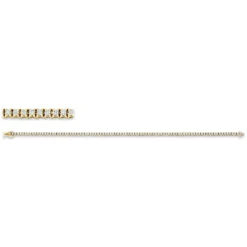 Armband aus 750 Gold Gelbgold 92 Brillanten 0,75ct TW-SI B:2,1mm L:18cm