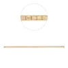 Armband aus 750 Gold Gelbgold 50 Diamanten 10,88ct B:3,4mm L:18cm 4er-Krappe