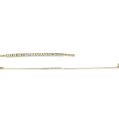 Armband aus 750 Gold Gelbgold 25 Diamanten 0,16ct W-SI L:17,8cm
