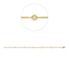 Armband aus 750 Gold Gelbgold 5 Diamanten 0,16ct TW-SI B:3,8mm L:17,8cm