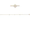 Armband aus 750 Gold Gelbgold 15 Diamanten 0,33ct TW-SI B:5,9mm L:19cm