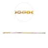 Armband aus 750 Gold Gelbgold 39 Saphire 7,8ct mehrfarbig L:17,5cm