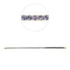 Armband aus 750 Gold Gelbgold 52 Topase 7,1ct London Blue B:3mm L:17,3cm