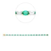 Armband aus 750 Gold gelb 16 Smaragde 10,7ct grün mit Diamanten L:17,8cm