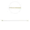 Armband aus 750 Gold gelb/weiß 100 Brillanten 0,92ct TW-SI B:1,6mm L:17,8cm