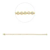 Armband aus 750 Gold gelb/weiß 54 Brillanten 1ct TW-SI B:3,2mm L:18cm Zarge