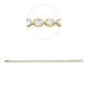 Armband aus 750 Gold gelb/weiß 29 Diamanten 5,26ct TW-SI B:4,4mm L:16,7cm Zarge