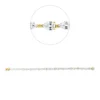 Armband aus 750 Gold gelb/weiß 22 Diamanten 9,15ct W-SI L:18,5cm