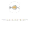 Armband aus 750 Gold gelb/weiß 495 Diamanten 3,44ct B:7,2mm L:17,8cm