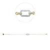 Armband aus 585 Gold gelb/weiß 22 Diamanten 0,15ct L:20,5cm