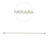 Armband aus 750 Gold gelb/weiß 42 Diamanten 7,61ct B:4,6mm L:18cm