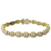 Armband aus 750 Gold gelb/weiß 357 Diamanten 7,28ct L:17,8cm
