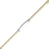 Armband aus 585 Gold gelb/weiß mit 77 Diamanten 0.80ct TW-SI 18cm