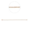 Armband aus 750 Gold Rotgold 85 Brillanten 1,02ct F-SI L:18cm