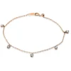 Armband aus 750 Gold Rotgold 5 Brillanten 0,55ct TW-SI L:17,8cm