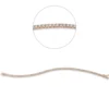 Armband aus 750 Gold Rotgold 68 Brillanten 2,64ct TW-SI B:2,3mm L:18cm 4er-Krappe