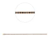 Armband aus 750 Gold Rotgold 82 Brillanten 1,55ct schwarz B:1,8mm L:18cm 4er-Krappe