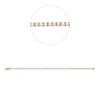 Armband aus 750 Gold Rotgold 81 Brillanten 2,05ct TW-SI L:17,5cm 4er-Krappe