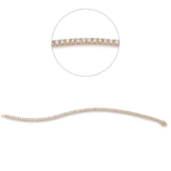 Armband aus 750 Gold Rotgold 68 Brillanten 3,02ct TW-SI L:18cm
