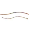 Armband aus 750 Gold Rotgold 64 Saphire 2,56ct mehrfarbig B:2,7mm L:17,8cm