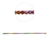 Armband aus 750 Gold Rotgold 61 Saphire 7,08ct mehrfarbig B:2,7mm L:18cm