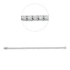 Armband aus 750 Gold Weißgold 48 Brillanten 2,41ct TW-VSI B:3,4mm L:18cm