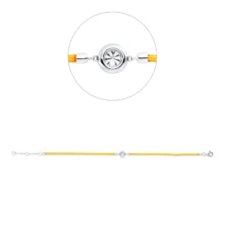 Armband aus 750 Gold Weißgold Brillant 0,23ct TW-SI B:6mm L:17,8cm Zarge
