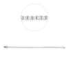 Armband aus 750 Gold Weißgold 54 Brillanten 3,1ct TW-SI L:17,8cm