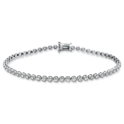 Armband aus 750 Gold Weißgold 56 Brillanten 0,98ct TW-SI L:17,8cm