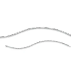 Armband aus 750 Gold Weißgold 88 Brillanten 2,5ct TW-SI B:2,6mm L:18cm 4er-Krappe