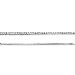 Armband aus 750 Gold Weißgold 68 Brillanten 3,01ct TW-SI L:18cm 4er-Krappe