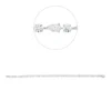 Armband aus 750 Gold Weißgold 32 Diamanten 5,97ct B:3,7mm L:17,8cm