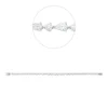 Armband aus 750 Gold Weißgold 38 Diamanten 5,43ct TW-SI B:4,3mm L:18cm