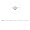 Armband aus 750 Gold Weißgold 15 Diamanten 0,52ct TW-SI B:6,3mm L:19cm