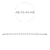 Armband aus 750 Gold Weißgold 24 Diamanten 10,69ct F-VSI L:17,8cm 3er-Krappe