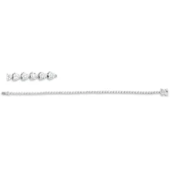 Armband aus 750 Gold Weißgold 62 Diamanten 2,76ct TW-VSI L:17,8cm