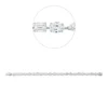 Armband aus 750 Gold Weißgold 23 Diamanten 11,83ct F-VVS B:4,6mm L:18cm