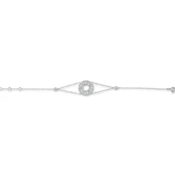 Armband aus 750 Gold Weißgold 99 Diamanten 0,78ct TW-SI L:17,5cm
